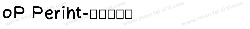 oP Periht字体转换